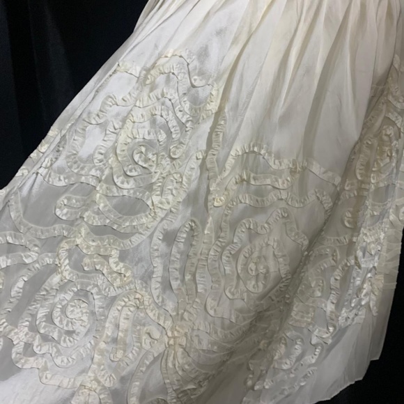 NWT Suzi Chin For Maggie Boutique Diamond white dress Size 8 - Picture 12 of 16